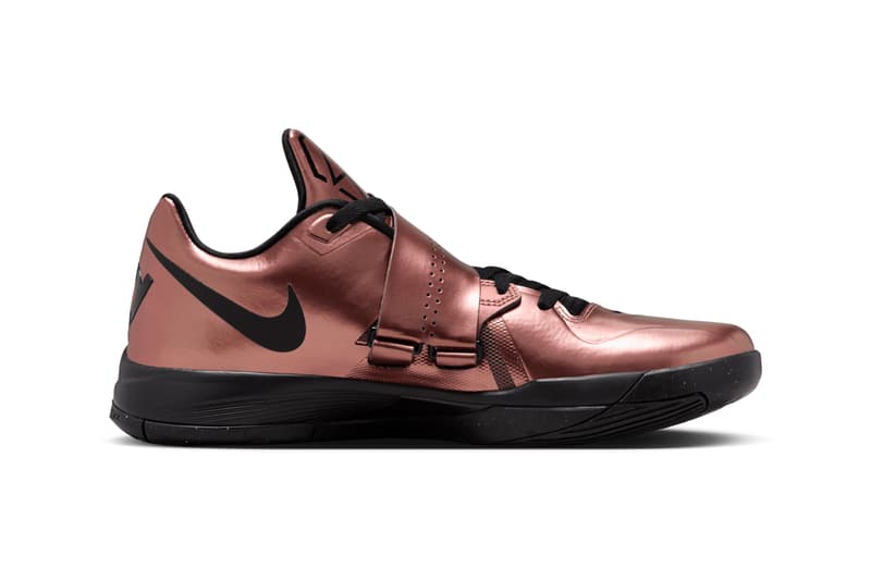 First Look at the Nike KD 4 "Christmas" FZ5913-800 metallic copper/black kevin durant nba easy money snipper