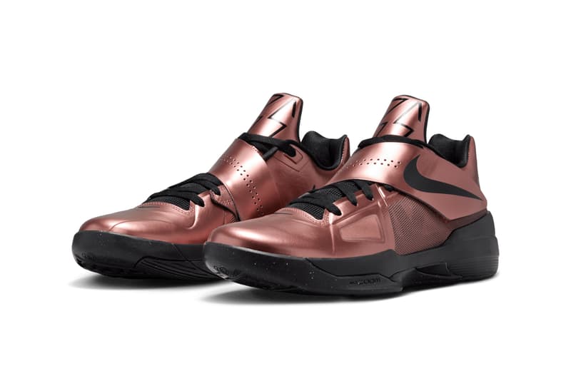 First Look at the Nike KD 4 "Christmas" FZ5913-800 metallic copper/black kevin durant nba easy money snipper