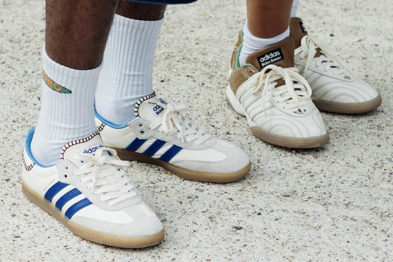 Best Footwear Trends at Paris Fashion Week Men's SS25 adidas wales bonner sambas gazelles nike uptempo shox asics cp company gel kayano new balance dior uggs denim tears