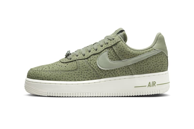 Nike Air Force 1 Low Safari Oil Green Phantom FV6519-200 FV6519-001 Release Info