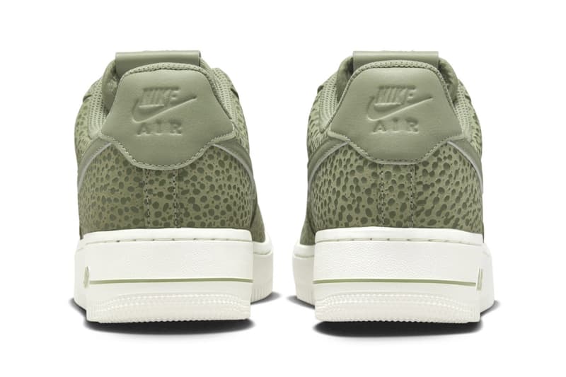 Nike Air Force 1 Low Safari Oil Green Phantom FV6519-200 FV6519-001 Release Info