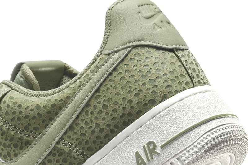 Nike Air Force 1 Low Safari Oil Green Phantom FV6519-200 FV6519-001 Release Info