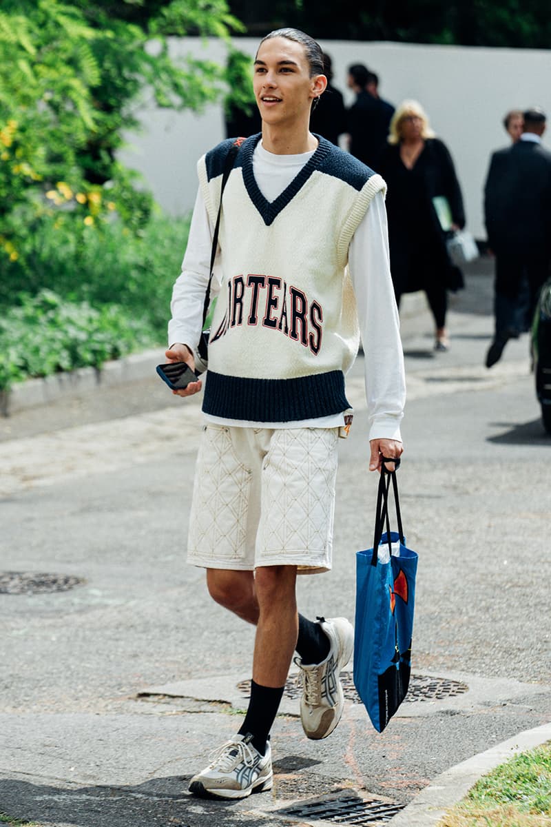 Paris Fashion Week Men's SS25 Street Style dior wales bonner louis vuitton cowboy kidsuper loewe jonathan anderson i told ya asap rocky awge amiri issey miyake lemaire