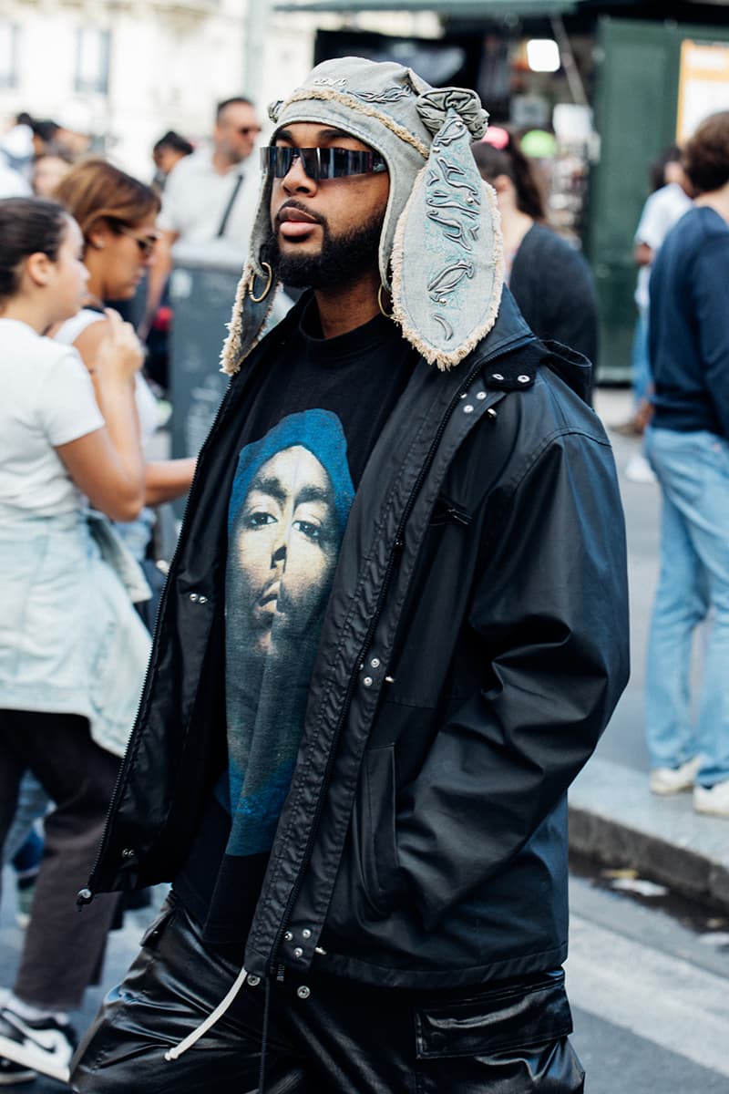 Paris Fashion Week Men's SS25 Street Style dior wales bonner louis vuitton cowboy kidsuper loewe jonathan anderson i told ya asap rocky awge amiri issey miyake lemaire