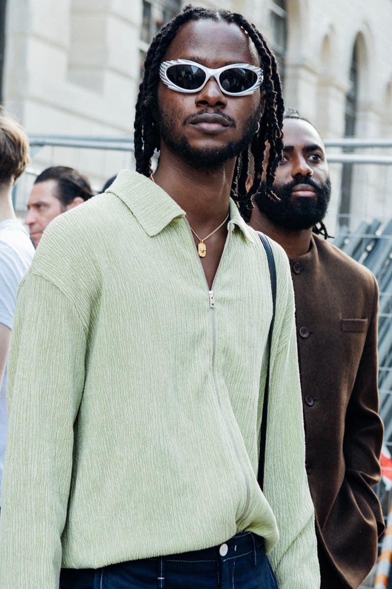 Paris Fashion Week Men's SS25 Street Style dior wales bonner louis vuitton cowboy kidsuper loewe jonathan anderson i told ya asap rocky awge amiri issey miyake lemaire