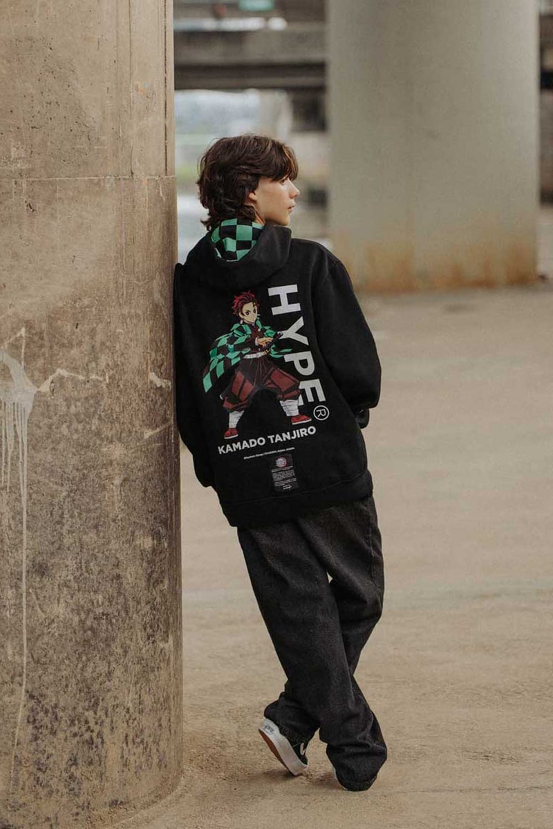 Hype Demon Slayer capsule collection streetwear animé kamado tanjiro t-shirt shirt kimono kamado nezuko agatsuma zenitsu 