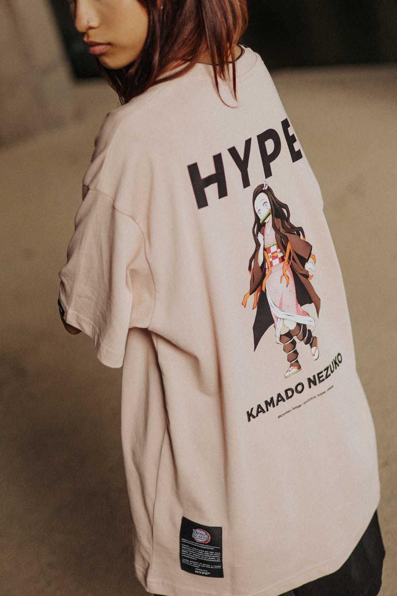 Hype Demon Slayer capsule collection streetwear animé kamado tanjiro t-shirt shirt kimono kamado nezuko agatsuma zenitsu 