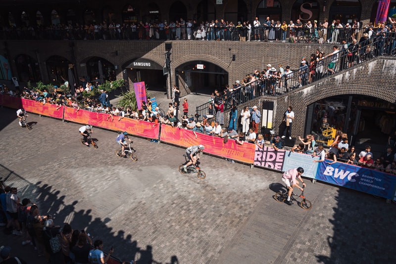 Brompton World Championships London Kings Cross Sports Cycling Bikes Competition Live Music Food Stalls Events London UK England