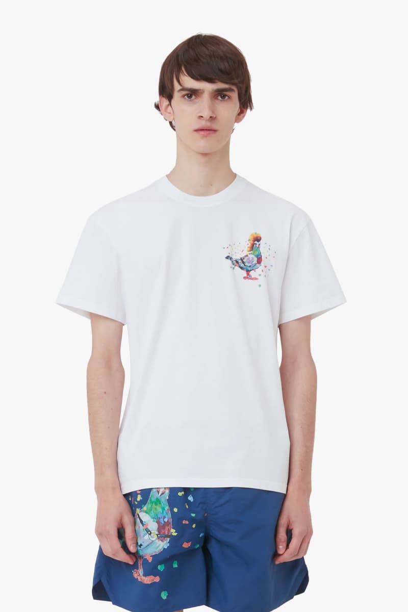 jw anderson pride moth capsule collection 2024 pigeons gay couple tees tanks swim trunks designer 