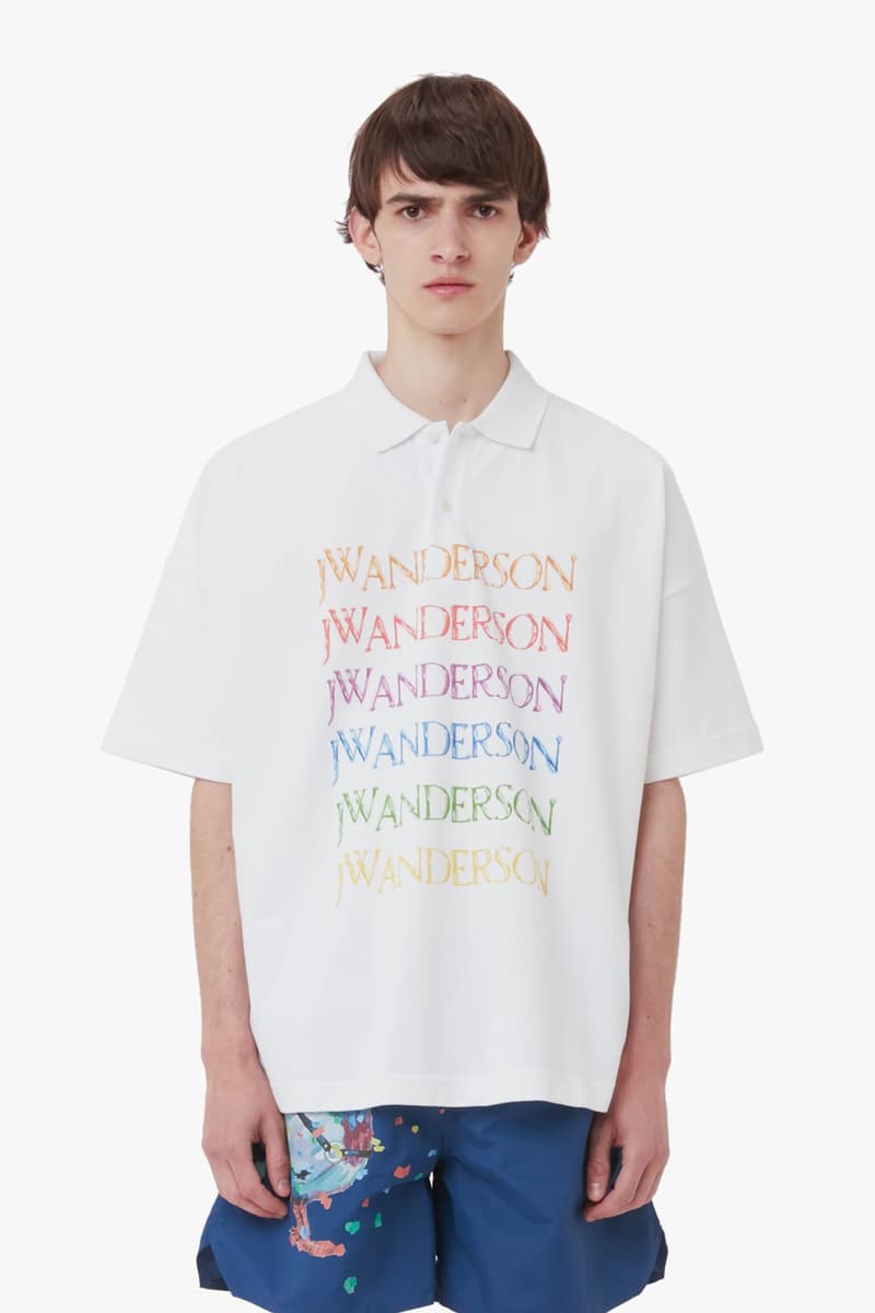 jw anderson pride moth capsule collection 2024 pigeons gay couple tees tanks swim trunks designer 