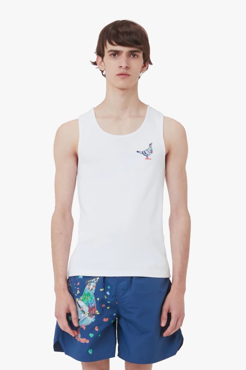 jw anderson pride moth capsule collection 2024 pigeons gay couple tees tanks swim trunks designer 