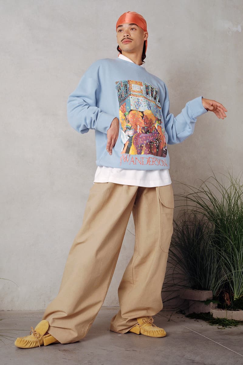 jw anderson pride moth capsule collection 2024 pigeons gay couple tees tanks swim trunks designer 