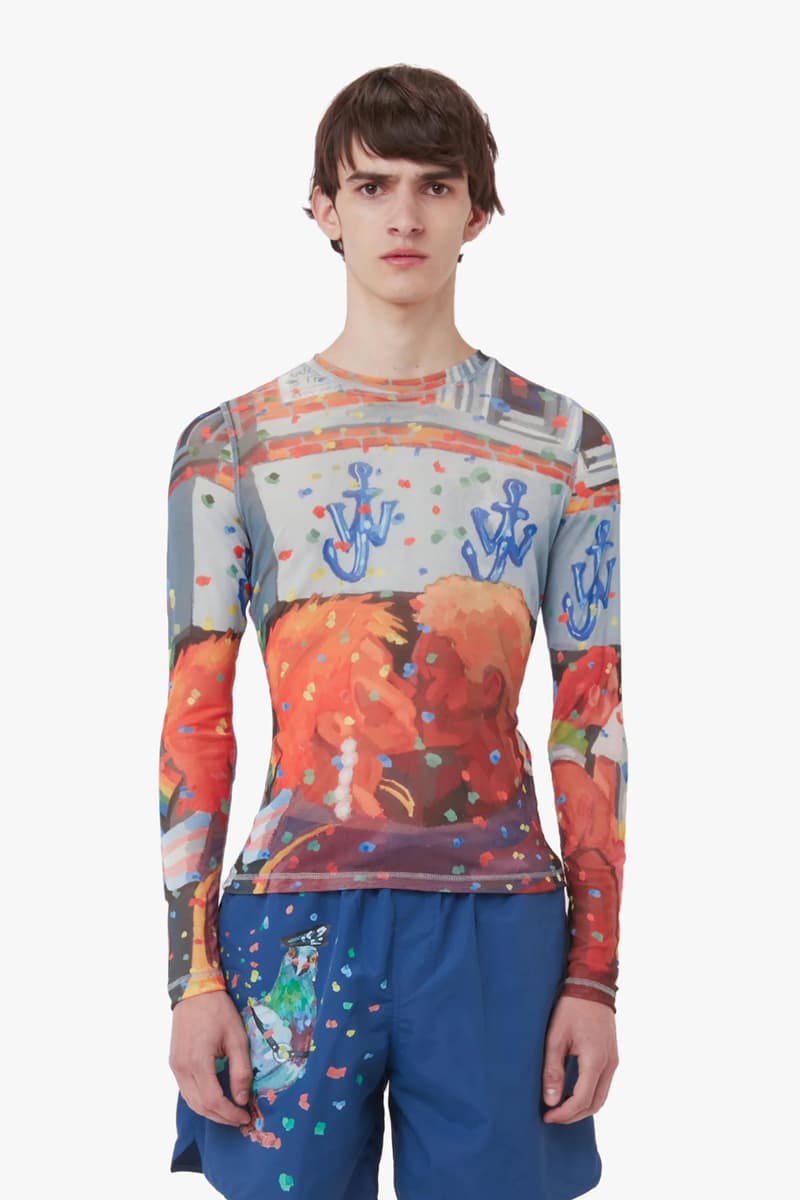 jw anderson pride moth capsule collection 2024 pigeons gay couple tees tanks swim trunks designer 