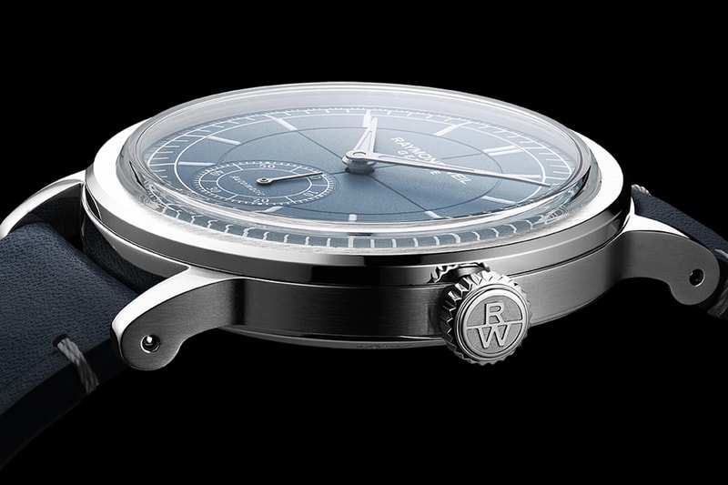 Raymond Weil Millesime Automatic Small Seconds Denim Blue Release Info GPHG challenge prize 2023 RW4251 open caseback navy blue calf leather strap