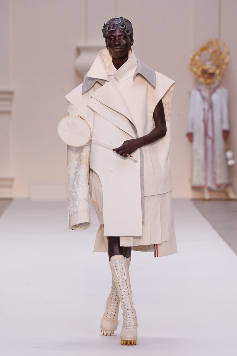 thom browne olympics high fashion couture fall 2024 paris fashion week serena williams athletes 