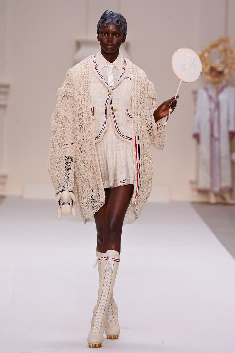 thom browne olympics high fashion couture fall 2024 paris fashion week serena williams athletes 