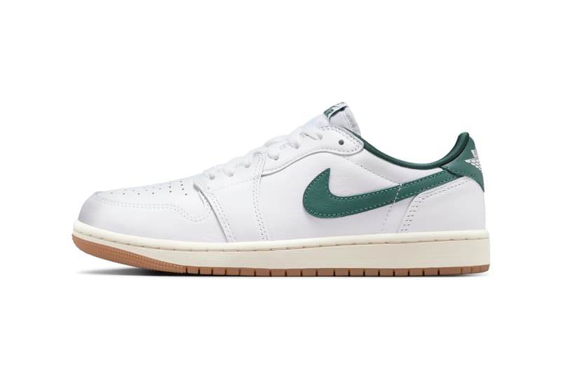 air michael jordan brand 1 low og oxidized green white gum sneakers official release date info photos price store list buying guide CZ0775-133 