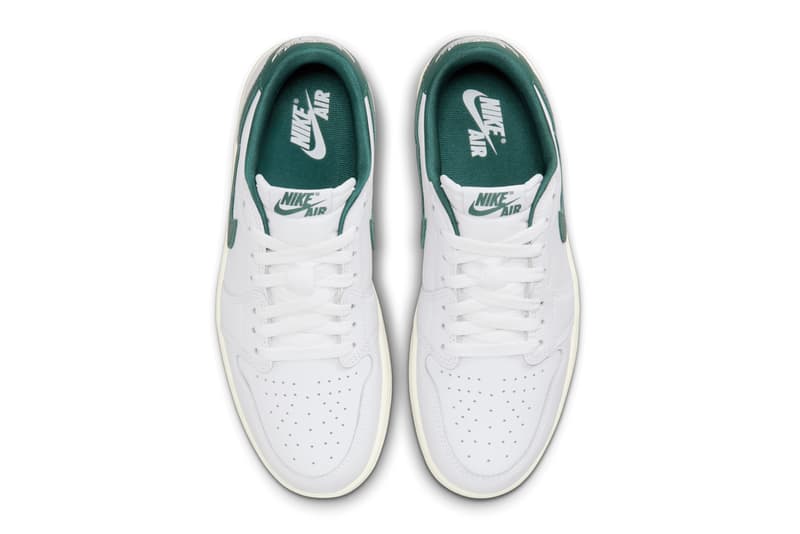 air michael jordan brand 1 low og oxidized green white gum sneakers official release date info photos price store list buying guide CZ0775-133 