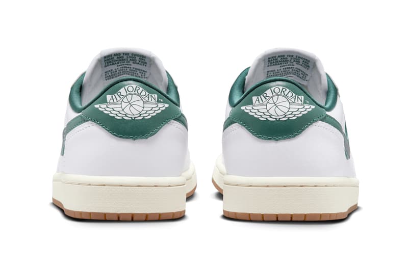 air michael jordan brand 1 low og oxidized green white gum sneakers official release date info photos price store list buying guide CZ0775-133 