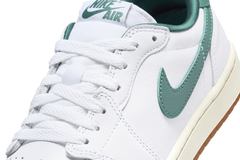 air michael jordan brand 1 low og oxidized green white gum sneakers official release date info photos price store list buying guide CZ0775-133 