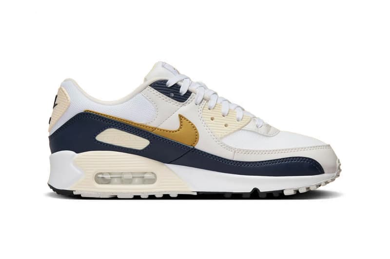 Nike Air Max 90 “Olympic” HF3444-100 Release Info Swoosh sneaker Air Max heel unit