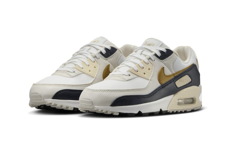 Nike Air Max 90 “Olympic” HF3444-100 Release Info Swoosh sneaker Air Max heel unit