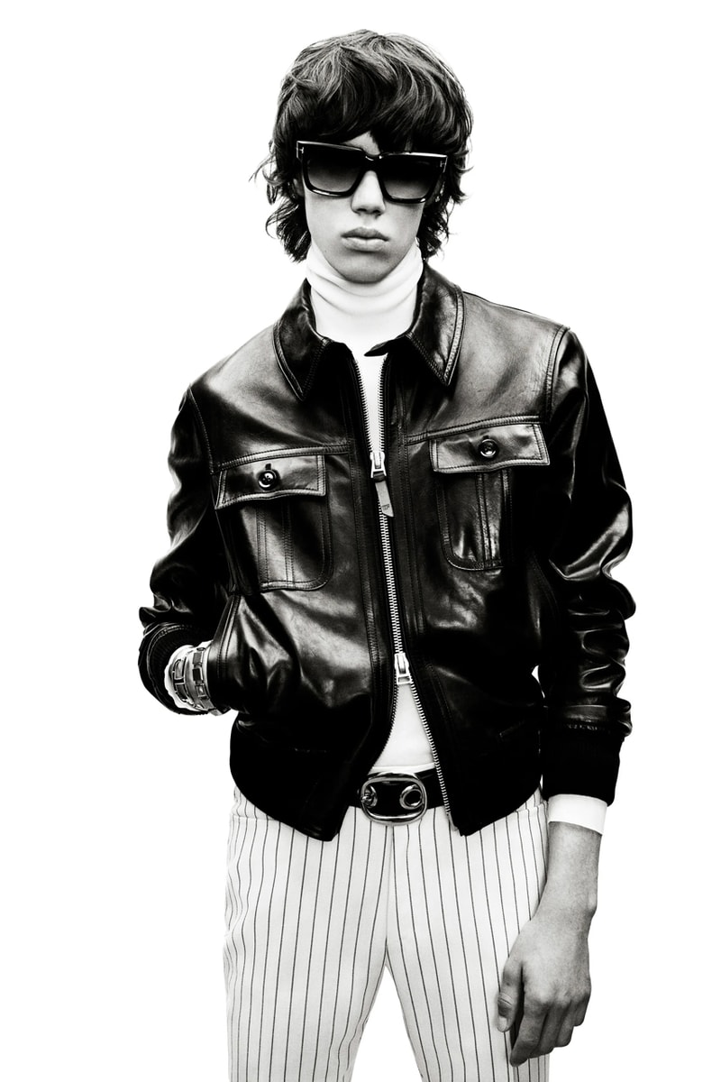 tom ford peter hawkings spring 2025 menswear collection fashion week paris milan 70s style mick jagger david bowie