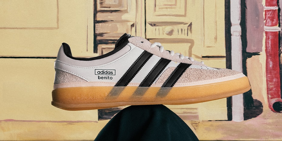 The Bad Bunny x adidas Gazelle Indoor "Off-White/Black-Gum" Gets An Official Release Date