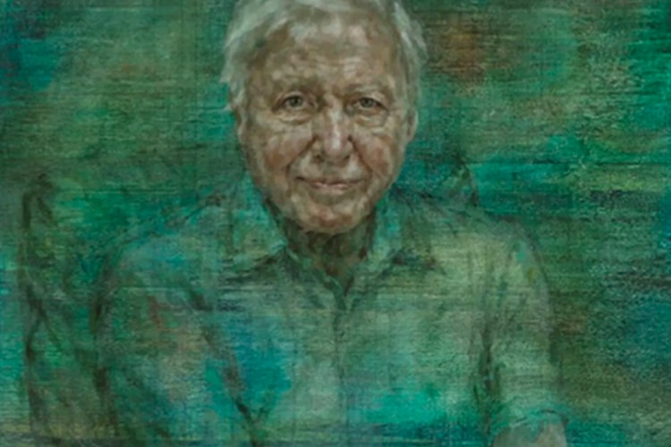 Jonathan Yeo Paints a Verdant Green Portrait of Sir David Attenborough