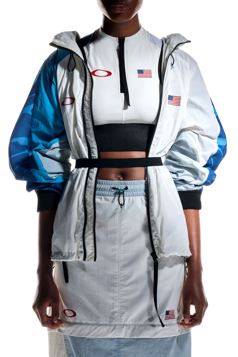 Oakley Outfits Team USA Surfers in "Offshore Collection" olympics 2024 paris eyewear sunglasses lens frame apparel clothing price release link shop glasses board rashguard windbreaker poncho shorts t shirt tank bathing suit swim sport