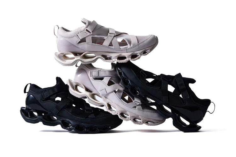 Mizuno Dips the Wave Prophecy Strap in Beige and Triple Black