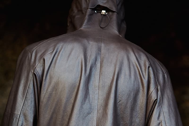 _J.L-A.L_ Spring Summer 2025 Menswear Collection Strata menswear by Slam Jam featherweight nylon shells translucent crushed hooded jackets Leather Eon jacket 3D ultra-light knit Caldera Hoodie and garment-dyed Petra jacket