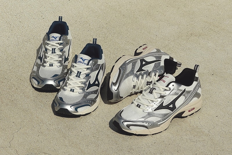 Mizuno представляет эстетику MXR Sport 2000-х годов для бега Белоснежный Магнит Серебристый Белоснежный Майолика Синий Серебристый