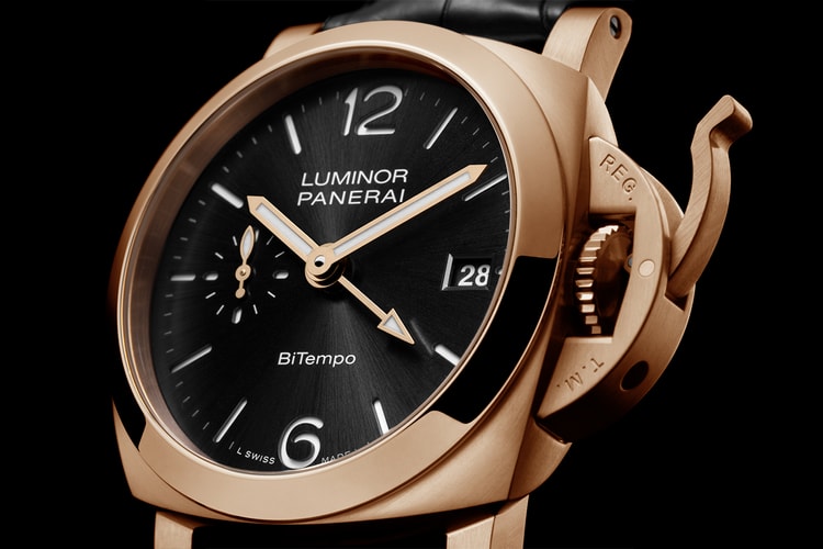 Panerai Dresses the Luminor Quaranta Bitempo in Goldtech