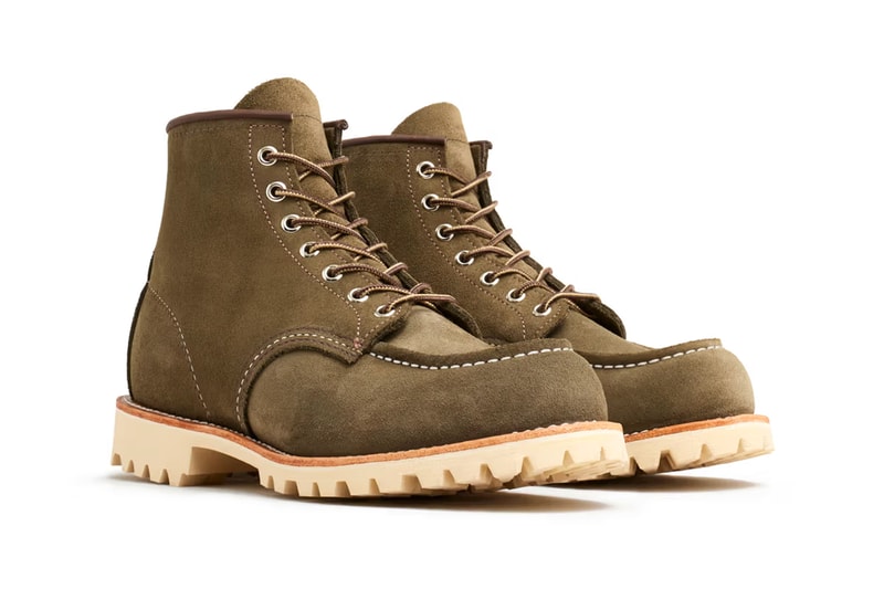 Red Wing Moc Toe Boot Footwear Trainers Outdoors Hiking Shoes Fashion Outsole Winter High Top Green Boot Style Shopping