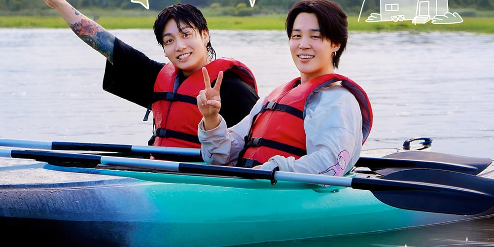 Jimin and Jung Kook Celebrating