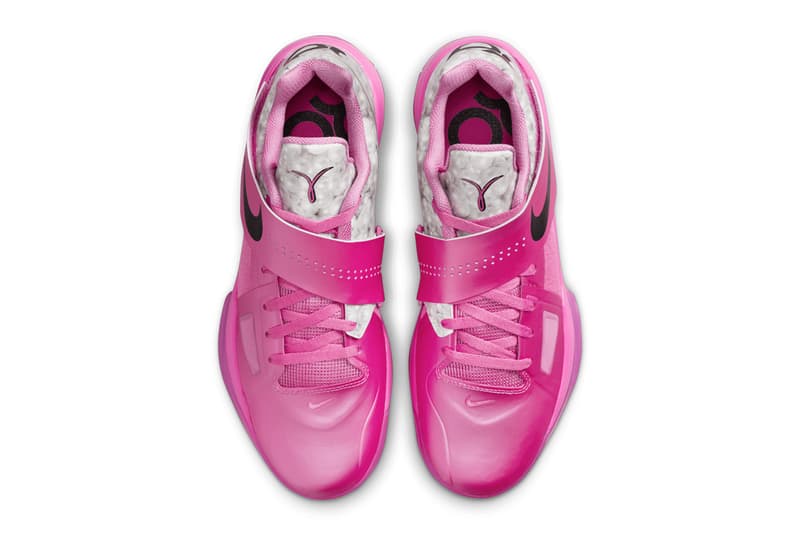 Nike KD 4 "Aunt Pearl" 2024 Return HF9098-600 Pinkfire II/Black-Metallic Silver kevin durant holiday 2024