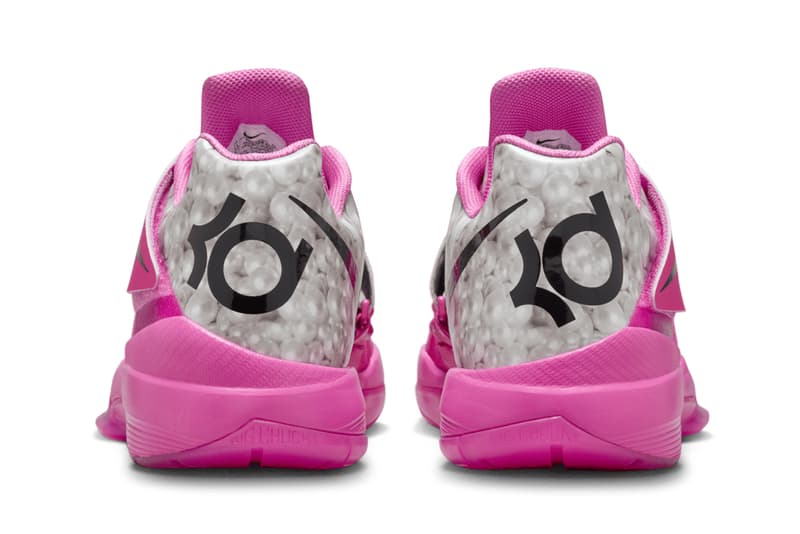 Nike KD 4 "Aunt Pearl" 2024 Return HF9098-600 Pinkfire II/Black-Metallic Silver kevin durant holiday 2024