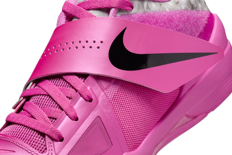 Nike KD 4 "Aunt Pearl" 2024 Return HF9098-600 Pinkfire II/Black-Metallic Silver kevin durant holiday 2024