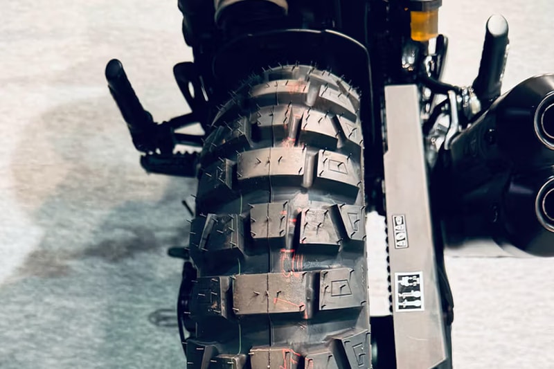 Triumph and White Mountaineering Collaborate on a Special Edition Scrambler 400 X motorcycle project yosuke aizawa tokyo outdoor show