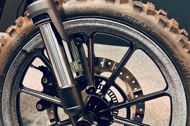 Triumph and White Mountaineering Collaborate on a Special Edition Scrambler 400 X motorcycle project yosuke aizawa tokyo outdoor show