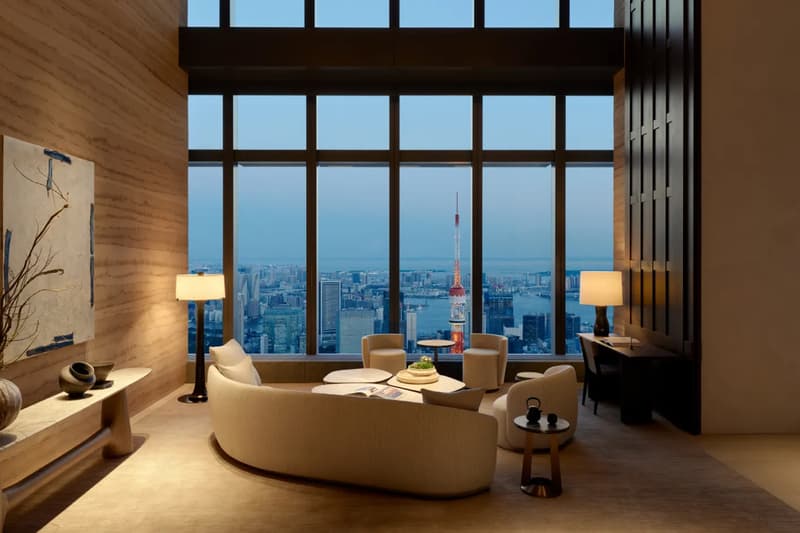 Take a Look Inside the Aman Residences Tokyo first standalone branded residences interior design yabu pushelberg glenn pushelberg 91 fully serviced services