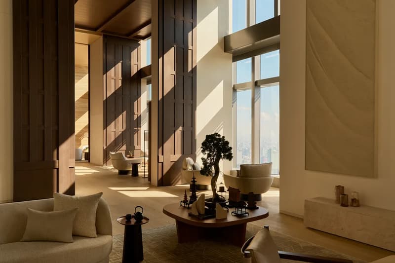 Take a Look Inside the Aman Residences Tokyo first standalone branded residences interior design yabu pushelberg glenn pushelberg 91 fully serviced services