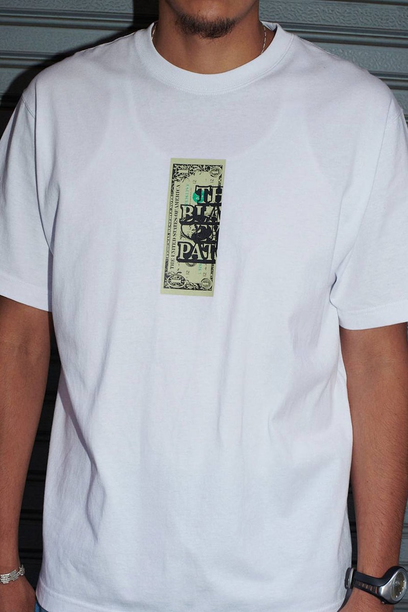 Bet Your Bottom Dollar on BlackEyePatch's First Fall Drop japan release drop streetwear fashion new graphic money shorts t shirt link price og bill hibiscus flower bep times tokyo