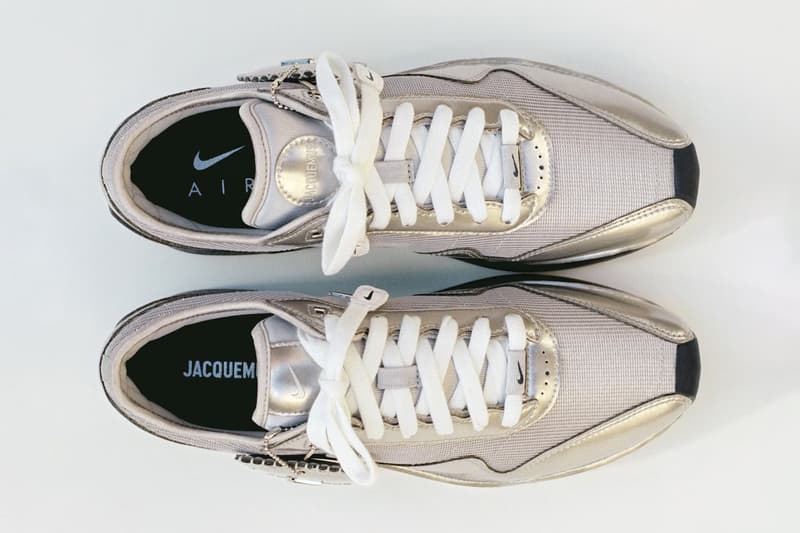 Jacquemus Previews Upcoming Nike Collaboration Online swoosh bag nike air max 1 86 release info shoes sneakers