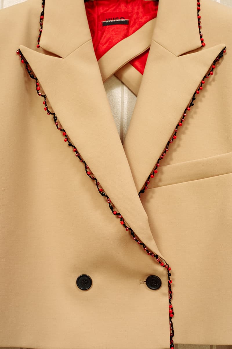 les benjamins hugo collaboration debut collection tailoring shirts suits Gastarbeiter key kids streetwear carpenter corset red 