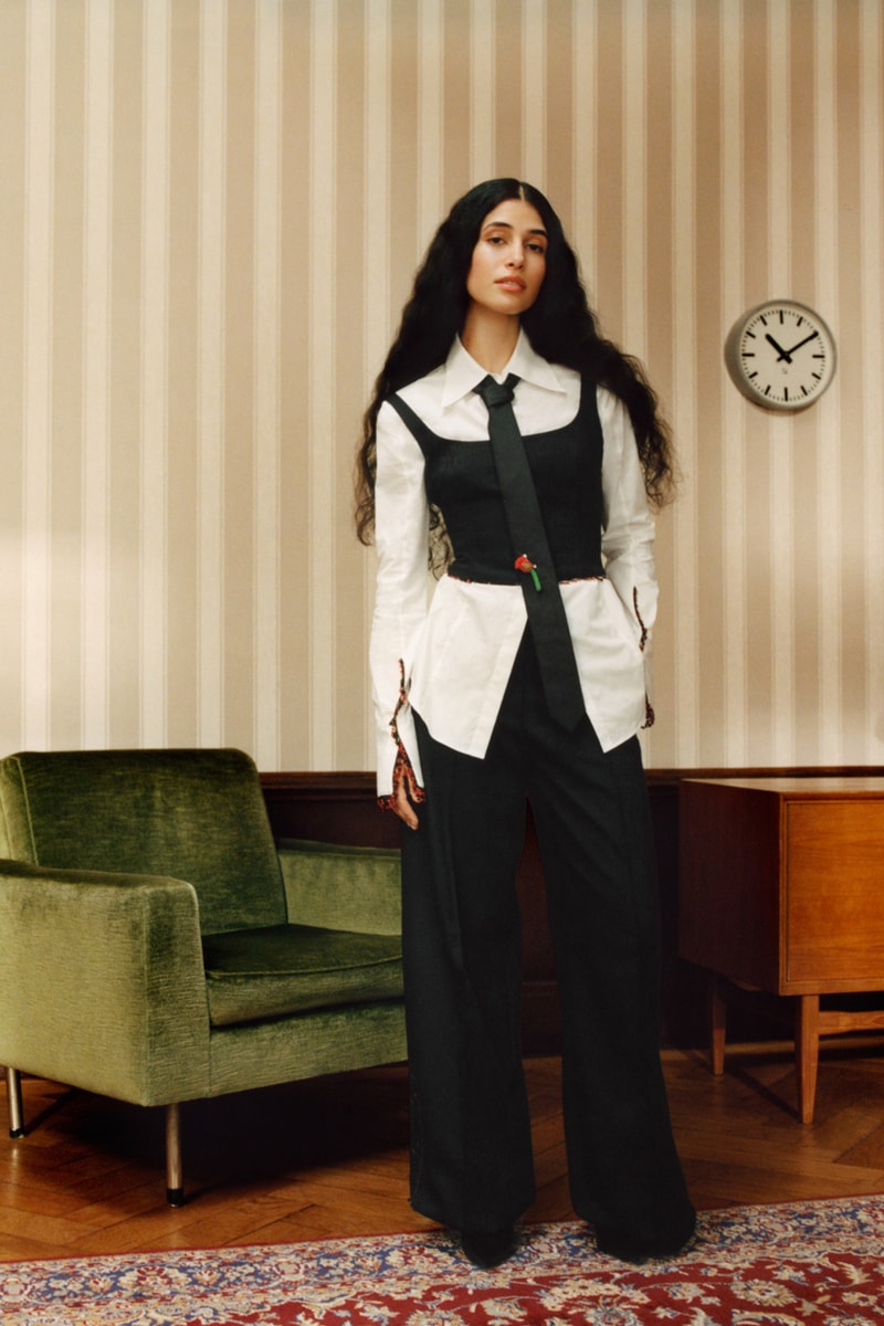 les benjamins hugo collaboration debut collection tailoring shirts suits Gastarbeiter key kids streetwear carpenter corset red 