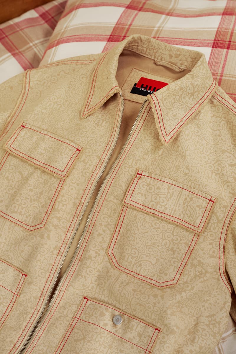 les benjamins hugo collaboration debut collection tailoring shirts suits Gastarbeiter key kids streetwear carpenter corset red 