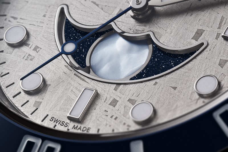 Artisans de Genève "Heart of Namibia" Rolex Submariner 116610 Release Info Namibia meteorite in-house moon phase display midnight blue aventurine mother-of-pearl