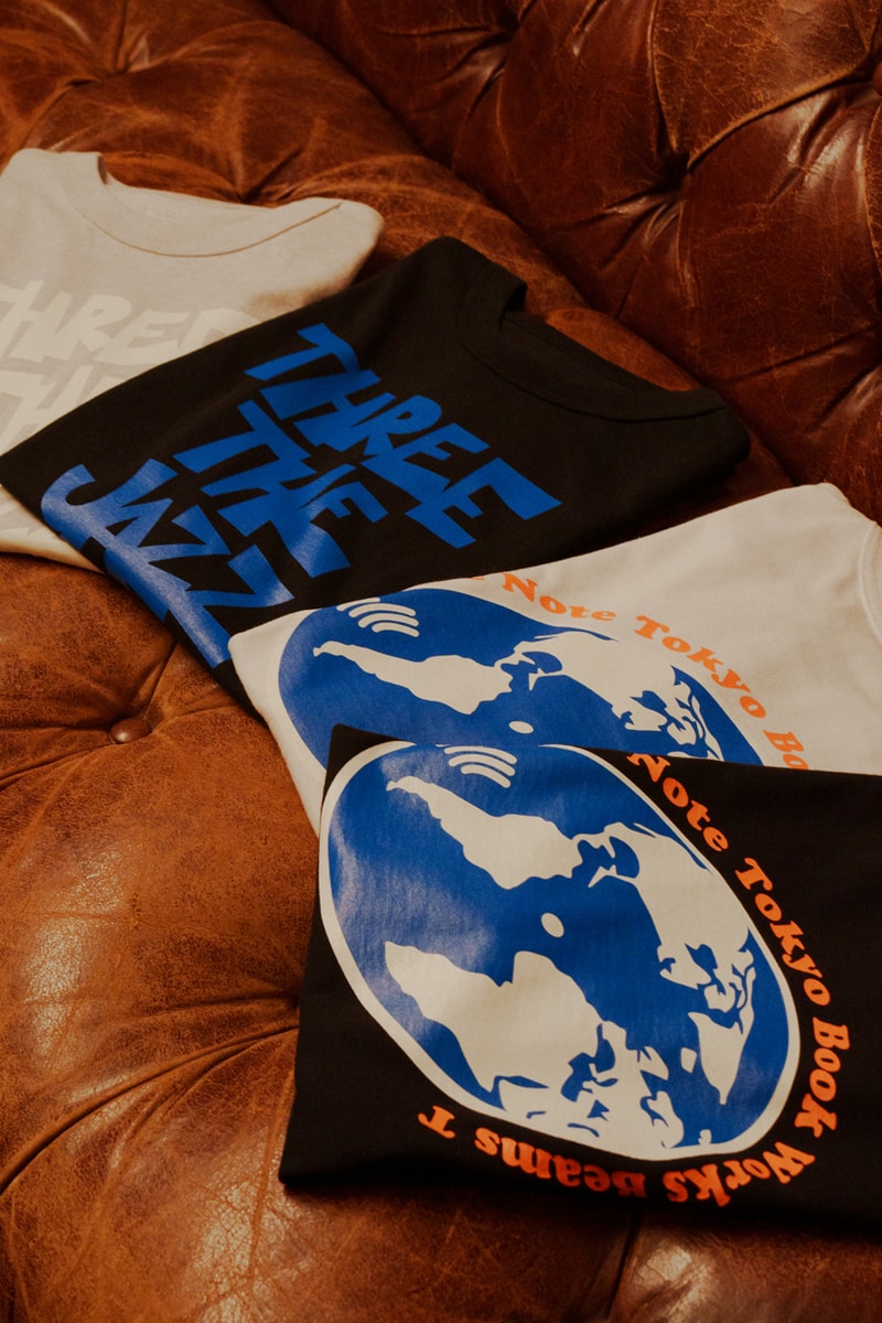 blue note tokyo book works beams t three the jazz way capsule collection shirts hats totes official release date info photos price store list buying guide